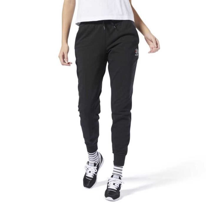 pantalon reebok femme noir