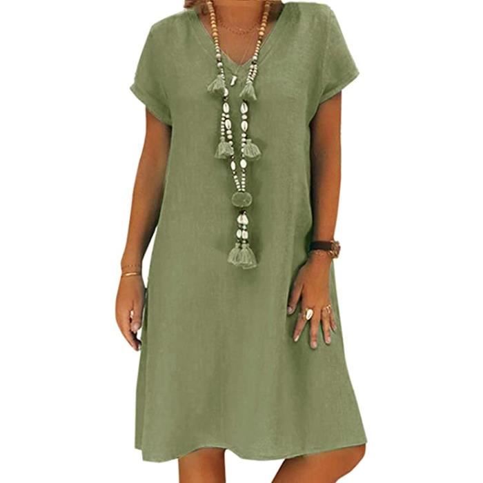 Robe col v été outlet