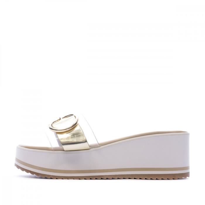 Sandales à plateforme Blanche Femme Aldo Thinnes Blanc - Cdiscount  Chaussures
