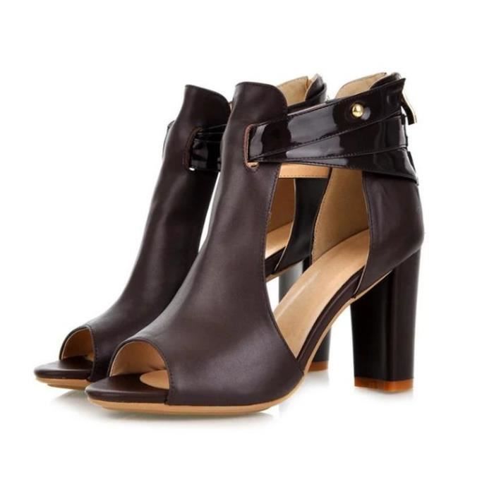 Escarpins Scintillants Jema D'INC International Concepts - Talons Ouverts Marron - Taille 7.5