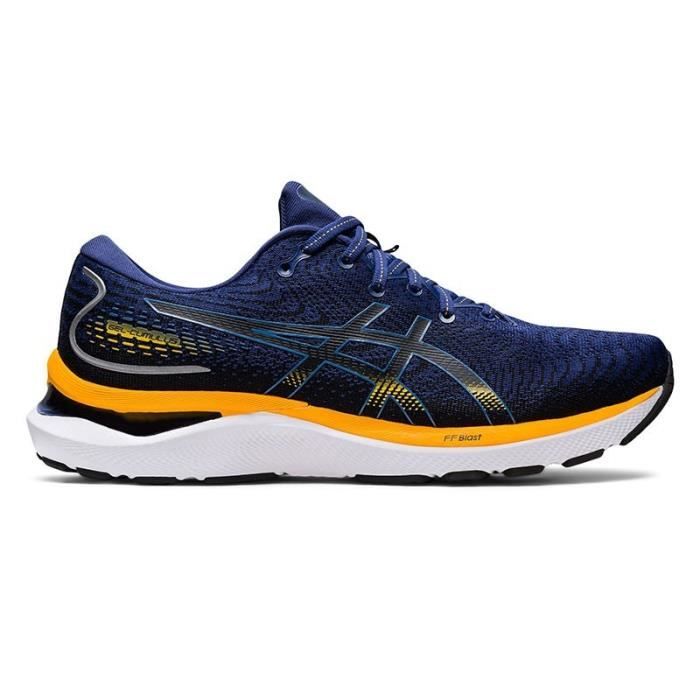 Chaussures de running ASICS GEL-CUMULUS 24 Homme Bleu/Orange - Régulier - Drop 10 mm