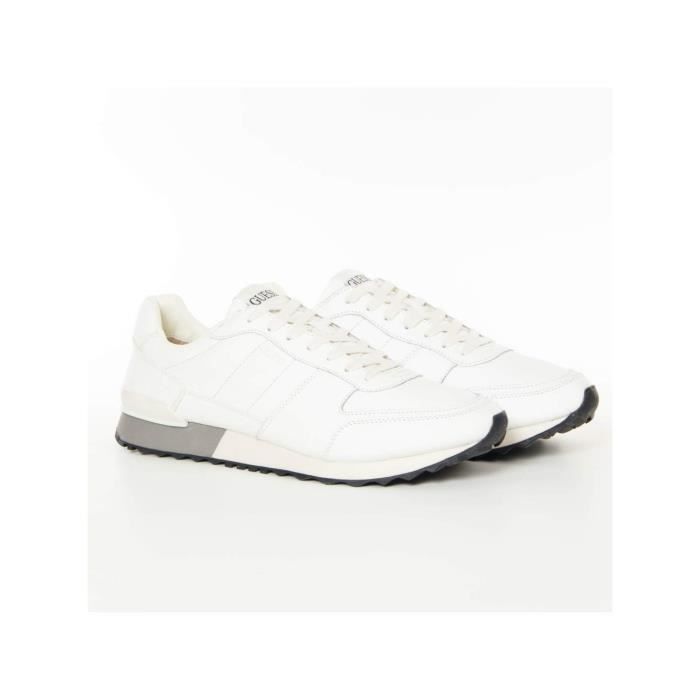 Basket Guess - Homme Guess - padova - Guess Blanc - cuir - Chaussure Guess
