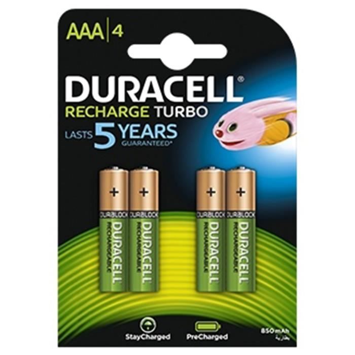 BATTERIE MINISTILO DURACELL RICARICABILI TURBO