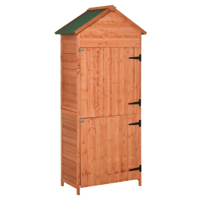Armoire Abri De Jardin Remise Pour Outils 3 Etageres 2 Portes