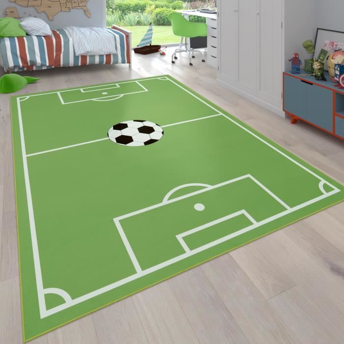 Tapis Enfant Stade De Football Tapis Vert 80x120cm Tapis Enfant Tapis Chambre Enfant