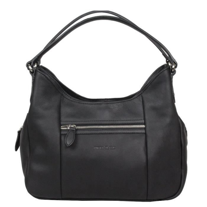 Sac à Main Femme Patrick Blanc En Cuir Marron - Taille Moyenne - Occasion Décontractée