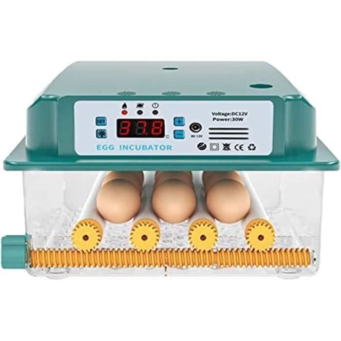 Couveuse Oeuf Automatique - J - 36 Oeufs - 4 Modes dIncubation - Affichage dHumidité - Double Alimentation