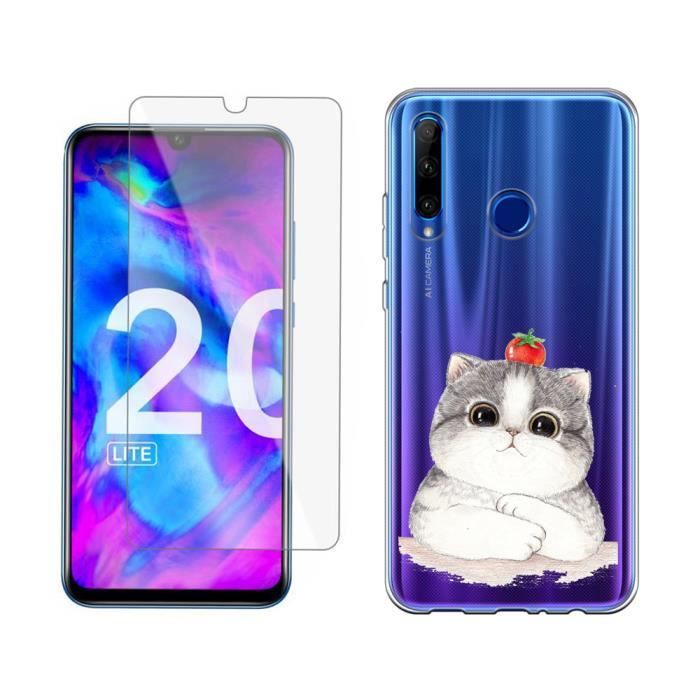 Honor Lite Coque Transparente Chat Qui Louche Cdiscount