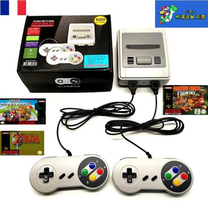 Super nintendo Mini 620 jeux HD mario kart mario bros
