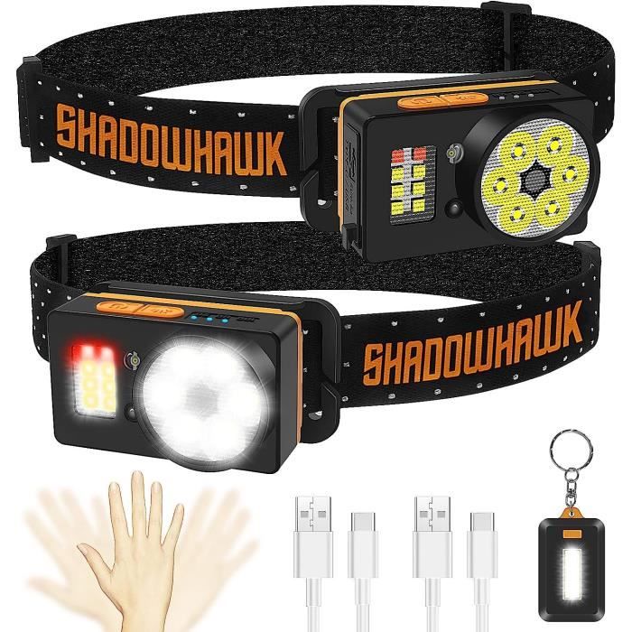 SHADOWHAWK LAMPE TORCHE LED Ultra Puissante, 20000 Lumens Lampe de