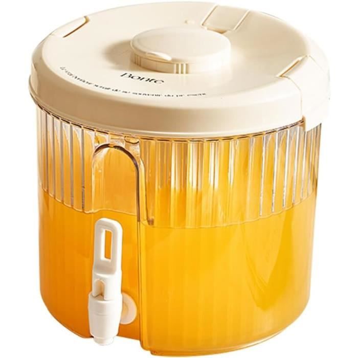 Distributeur De Boisson Avec Robinet 3/5/9 L - Pour Réfrigérateur, Thé Glacé, Jus - Anti-blocage, Matière Alimentaire