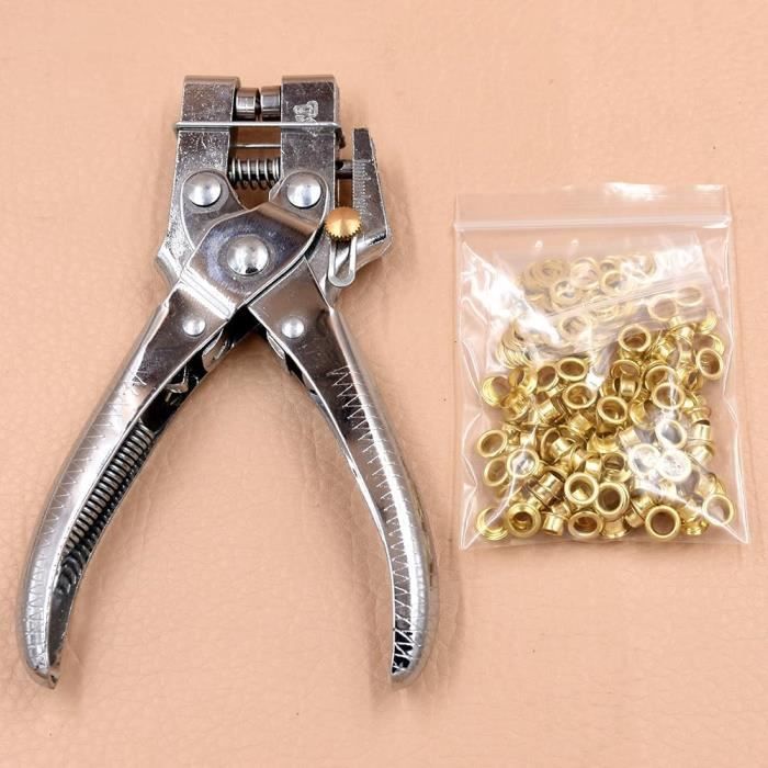 Kit De 3 Pinces à Sertir Pour Oeillets, Boutons, Emporte-pièce - Marque Powerfix, Neuf