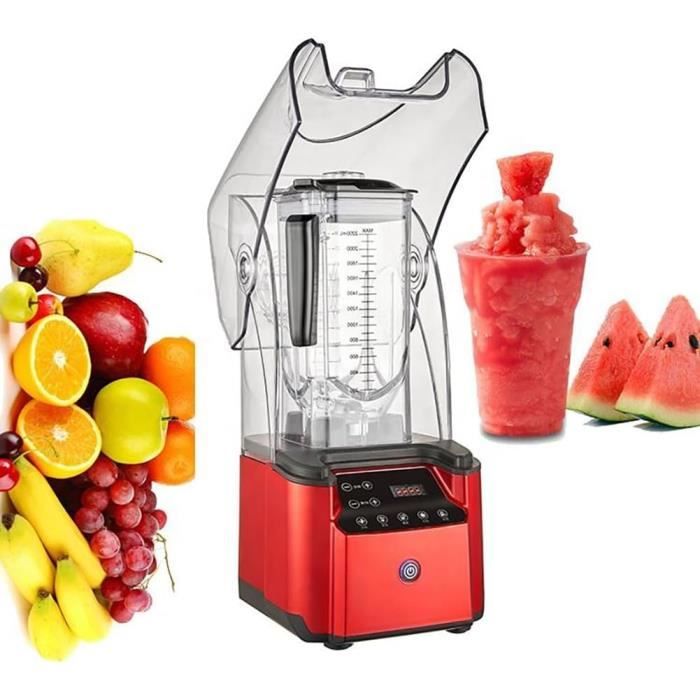 Mixeur Blender 2200 W Smoothie Maker 9 Vitesses Réglables