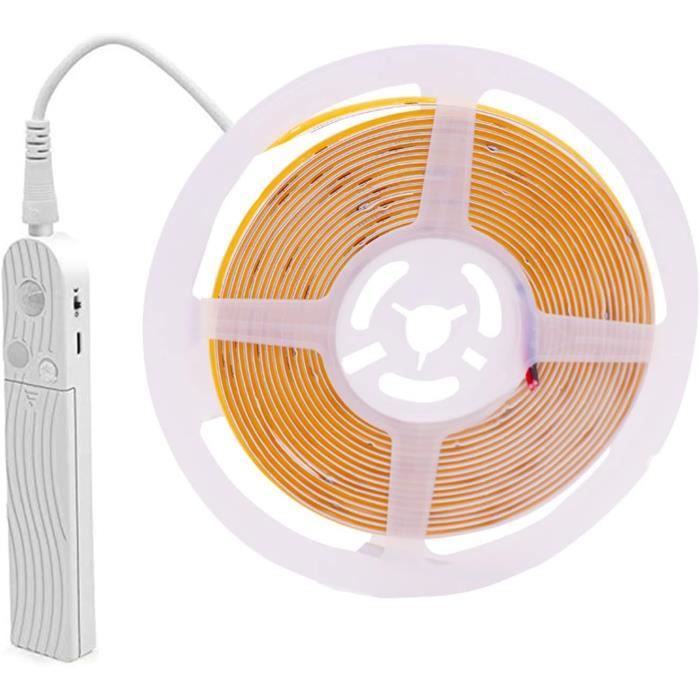 Acheter 320 LED s/m PIR capteur de mouvement commutateur USB Flexible LED bande COB bande lumineuse pour TV rétro-éclairage salle cuisine éclairage lampe décoration