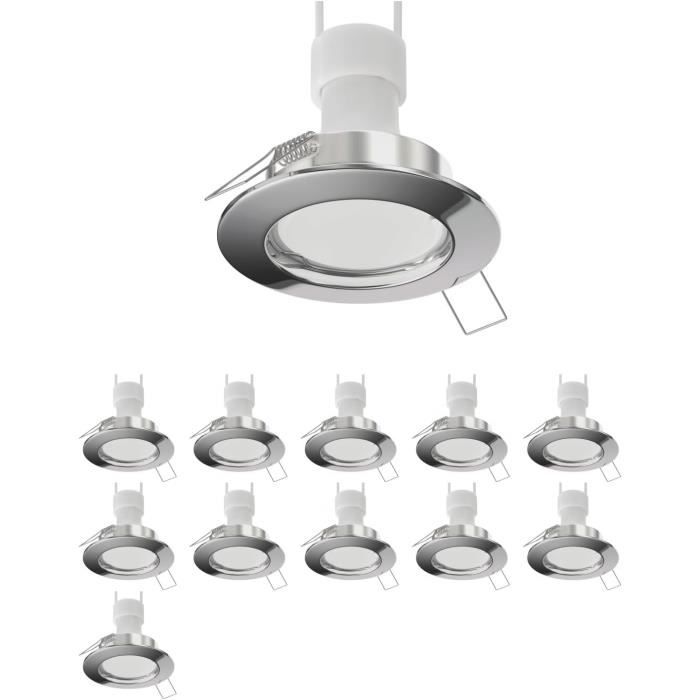 10 Pièces Cadre D'encastrement Pour Plafond Circ Aluminium