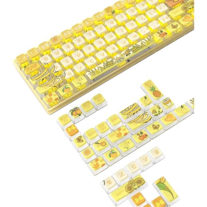 Lot De 20 Touches Vierges DSA 1U Pour Clavier Mécanique - PBT, Couleurs Assorties, Personnalisation Gaming - 5
