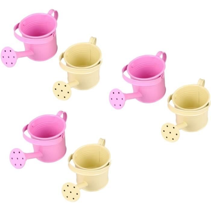 Srliya Mini Arrosoir Rose Pour Enfants - Arrosoir De Jardin En Fer Coloré, Idéal Pour Petits Jardiniers Et Plantes Succulentes