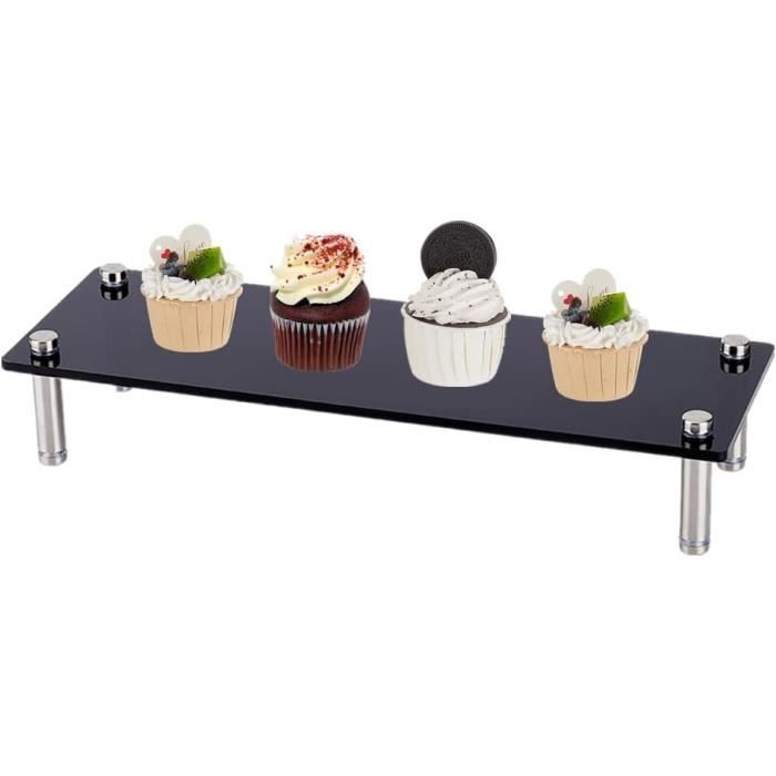 Lot De 2 Présentoirs En Acrylique Transparent Pour Bijoux, Figurines, Cupcakes - 3 Tailles