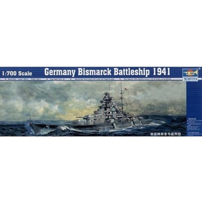 Revell 5040 Maquette Cuirassé Bismarck Échelle 1:350 - 71,8 Cm - Niveau 5