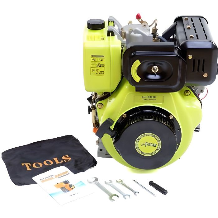 Moteur Diesel 15CV 477cc + Démarrage Electrique