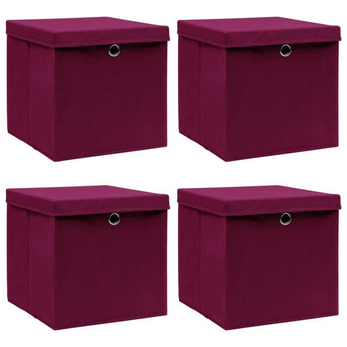 vidaXL Boîtes de rangement 4 pcs - vue 9