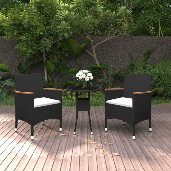 vidaXL Ensemble à manger de jardin Résine tressée - vue 1