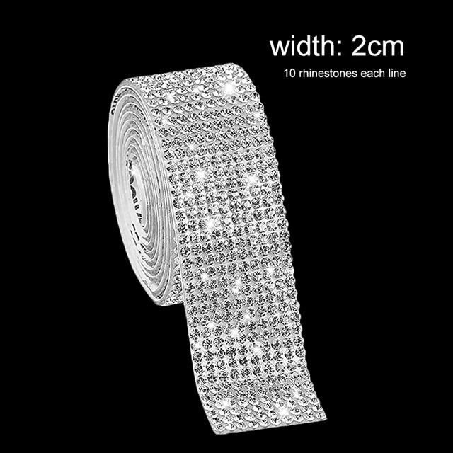Ruban Strass Autocollant 3 Yards Ruban Strass En Cristal Auto-adhésif Autocollant Diamant Strass Thermocollant Pour Vetement Ruban Strass Autocollant 3 Yards Ruban Strass En Cristal Auto-adhésif Autocollant Diamant Strass Thermocollant Pour Vetement