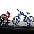 1:10 Miniature Vélo de Modèle, Échelle Mini Doigt Vélos De Montagne Alliage Racing Vélo Modèle Cool Jouet Décoration, Rouge-1