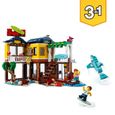 LEGO® Creator 3-en-1 31118 La Maison sur la Plage du Surfeur, Jouet, Figurines Animaux Marins-1