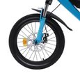 Vélo pour enfant de 18 pouces - Bleu - VTT - Avec garde-boue et réflecteurs - Vélo pour enfant garçon - Vélo de montagne-1