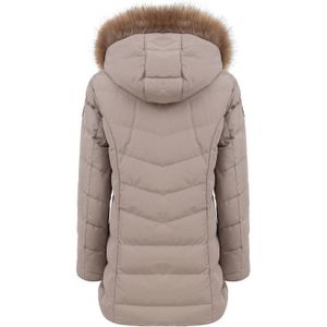 doudoune mi longue beige