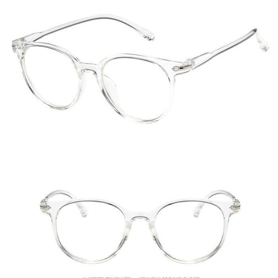 Lunette monture transparente homme clearance
