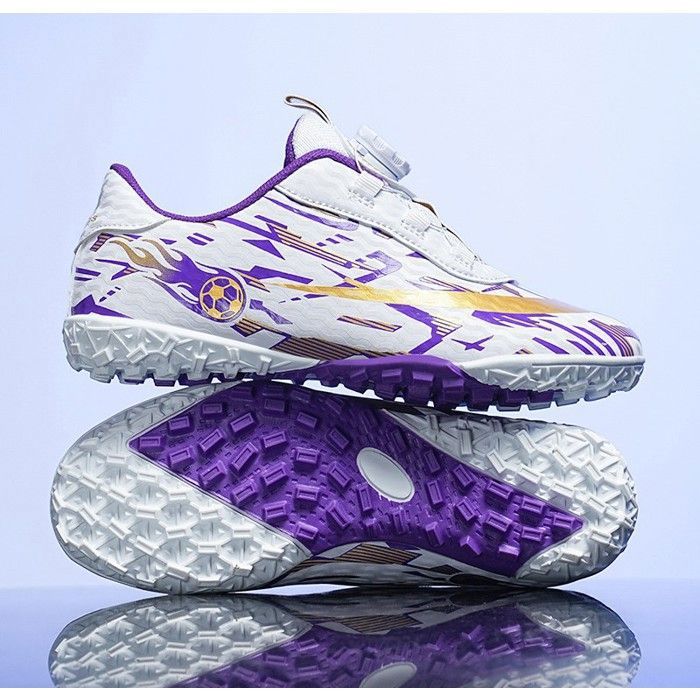 Kickado - Sneakers hautes bleu, blanc et violet pour fille et garçon de