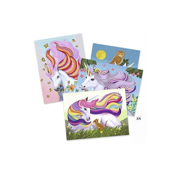 Coffret Sable Magique Royaume Des Licornes – 907 G – Paillettes – Dès 3 Ans – Set Créatif Complet