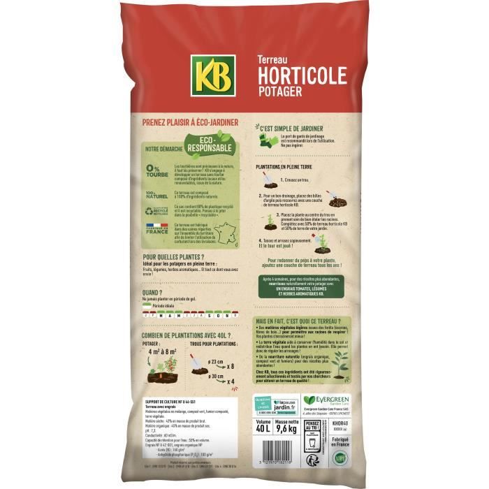 Terreau Herbes Aromatiques Undergreen - 2,5 L - Prêt à L'emploi - Agriculture Biologique - Pour Basilic, Persil, Menthe...