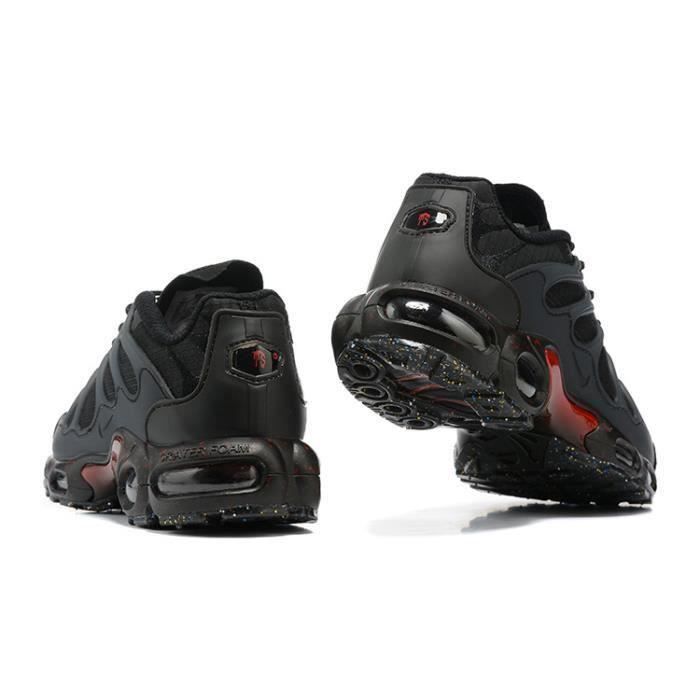 Nike TN Plus 1 Homme Chaussures Noir Rouge noir rouge Couleurs