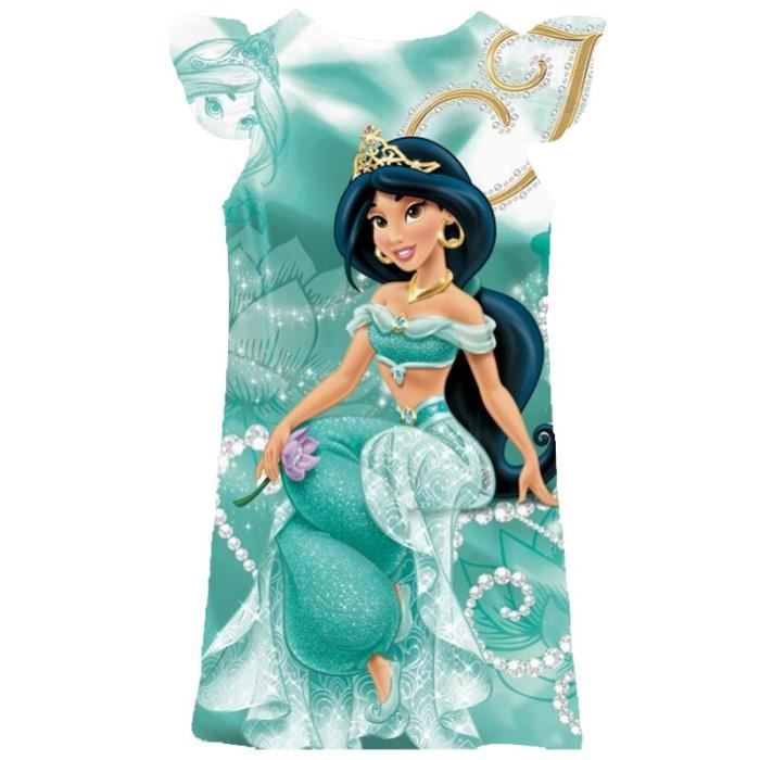 Robe De Princesse Disney Jasmine Pour Filles En Dentelle Sans