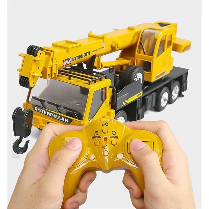 Top Race Grue Télécommandée 12 Canaux Avec Lumières Et Sons – TR-114, Idéale Pour Enfants Dès 3 Ans