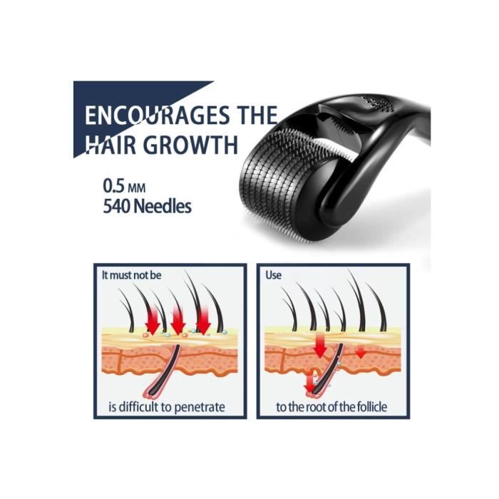 Derma Roller 0,5 mm,Dermaroller Cheveux,Roller Micro Aiguille pour — free download