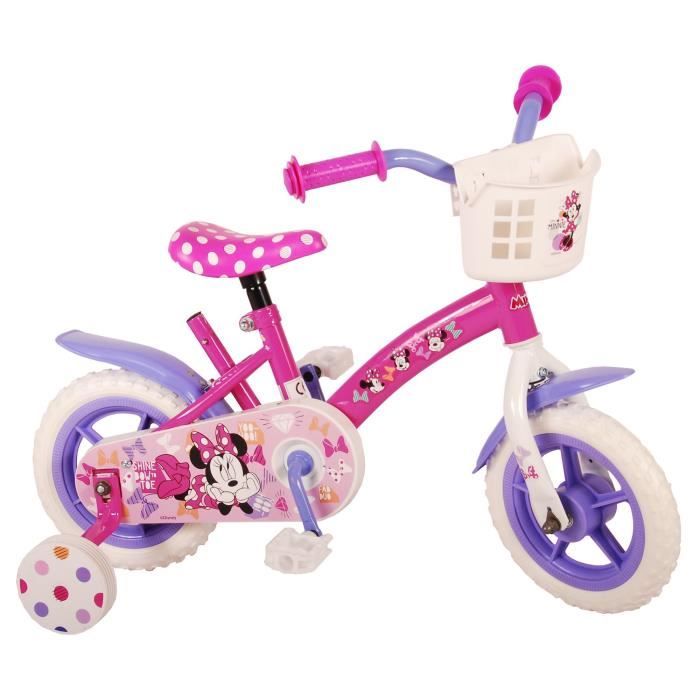 Velo pour enfants Minnie Mouse rose 10 pouces DISNEY Velo de ville loisir Acier Rose Cdiscount Sport