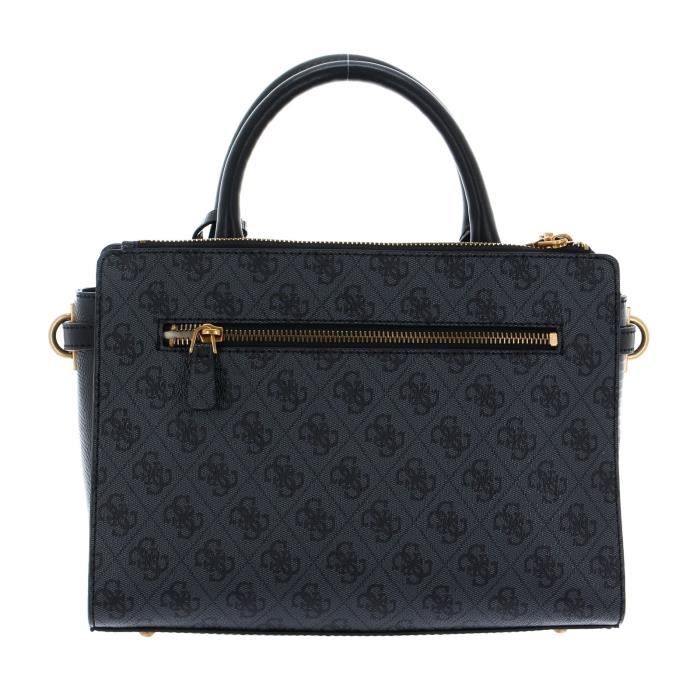 GUESS Ginevra Logo Elite Society Satchel Coal Logo 202779 sac