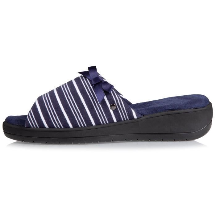 Chaussons mules rose Isotoner | La Redoute Chaussons mules rose Isotoner | La Redoute