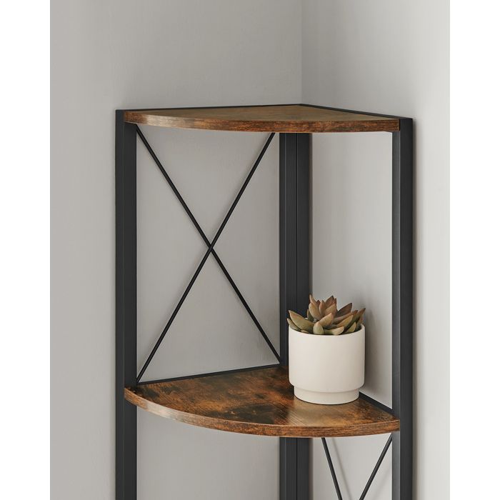 Etagère murale d'angle ISA 5 niveaux façon hêtre | Bricomarché