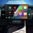 Carlinkit 5.0 - CarlinKit-Adaptateur sans fil 2Air CarPlay, Apple Android, Auto, Boîte de navigation de voitu-3