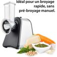 Râpe de cuisine électrique | max. 500 W | découpe legumes facilment ADE, fromage, carottes, chocolat | coupe légumes | 4-3