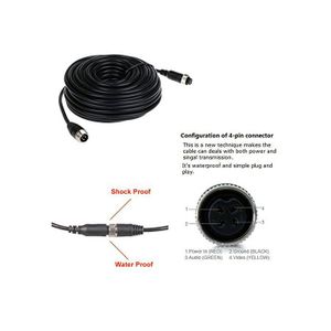 Câble D'extension USB Vers 4 Broches Pour Caméra De Recul - 2 Pièces, 1 M, Transmission Stable, Plug And Play - 6