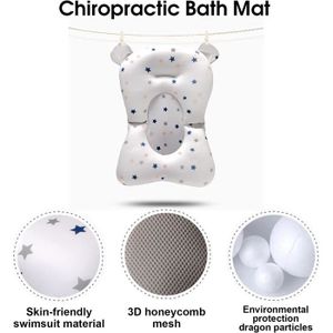Baignoire Bébé Pliable Portable - Antidérapante, Avec Trous Drainage - Pour Nouveau-nés Et Enfants Jusqu'à 2 Ans - Rose - 3