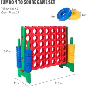 Puissance 4 Classique En Bois - Jeu De Stratégie Voyage - Connecter 4 - Pliable - Cadeau Enfant 6 Ans Et Plus