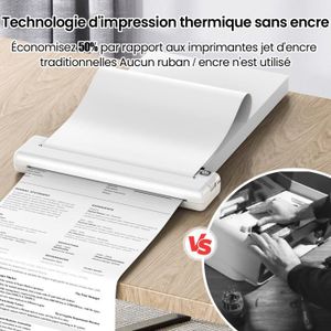 Imprimante Thermique Portable Phomemo – Sans Encre, Sans Fil – + 1 Rouleau Papier