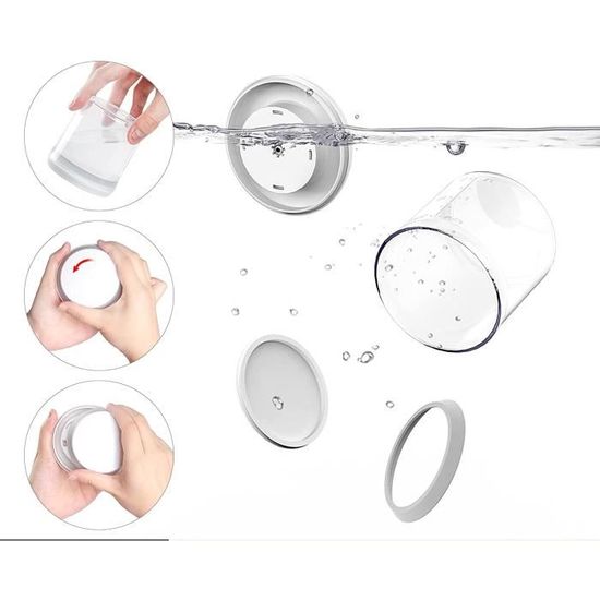 pour Céréales Couvercle de Bouton Poussoir ANVAVA Boite Alimentaire Rangement Cuisine Café 500 ML LFGB Sucre Boite Hermétique en Plastique de Qualité Alimentaire Lait en Poudre Certifiée FDA